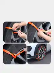 Оранжевый хомут противобуксовочный для автомобиля