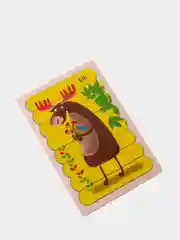 Деревянные пазлы палочки 2 в 1