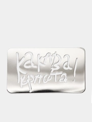 Металлическая наклейка-стикер "Какава Красота" шильд на телефон / авто