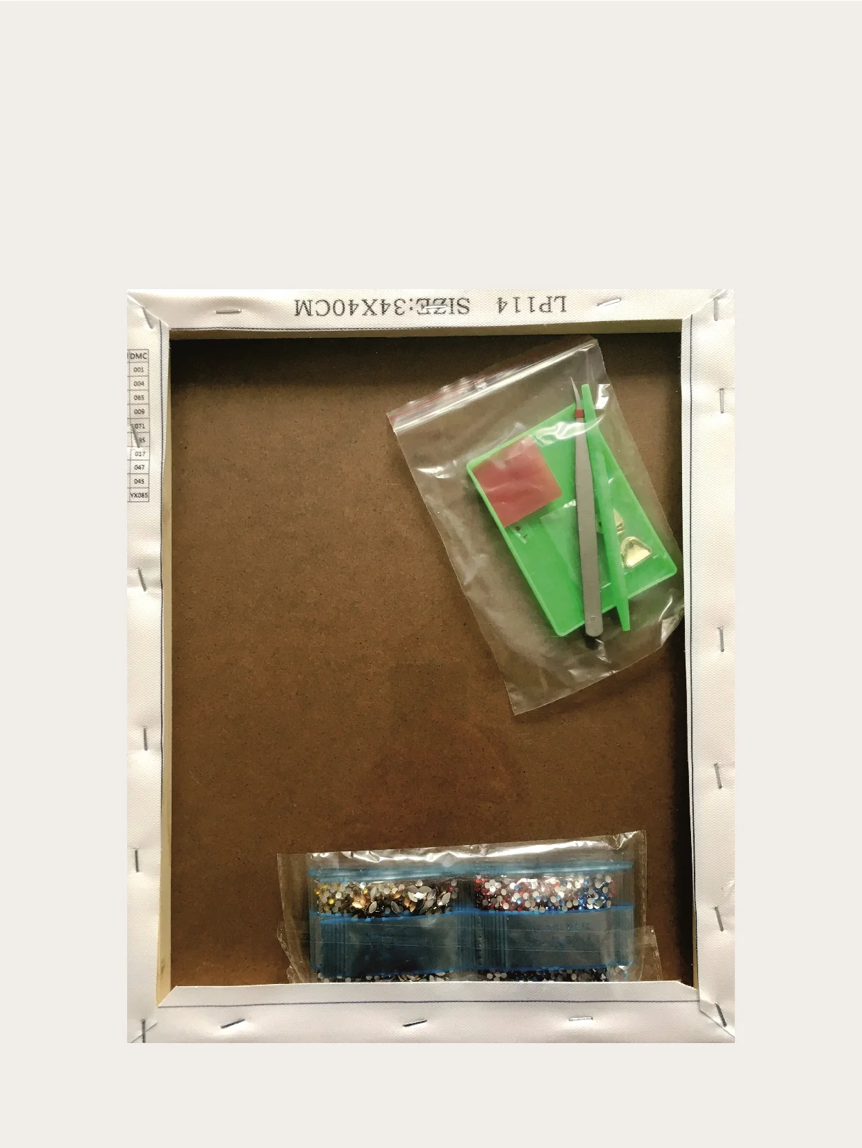 Алмазная мозаика "Икона Божьей Матери Всецарица", LP119, 27*33 см