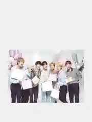 Конверт подарочный для денег с фото открыткой k-pop "BTS" с днём рождения