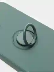Бежевый чехол силиконовый с кольцом для iPhone 11, 12, 12 Pro Max, 13, 13 mini айфон про макс