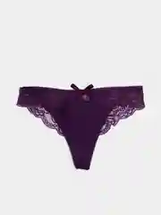 Фиолетовый женские кружевные трусы стринги