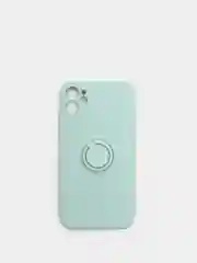 Мятный чехол силиконовый с кольцом для iPhone 11, 12, 12 Pro Max, 13, 13 mini айфон про макс