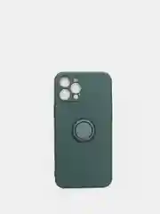 Зеленый чехол силиконовый с кольцом для iPhone 11, 12, 12 Pro Max, 13, 13 mini айфон про макс