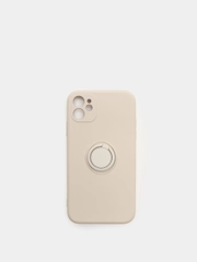 Чехол силиконовый с кольцом для iPhone 11, 12, 12 Pro Max, 13, 13 mini айфон про макс