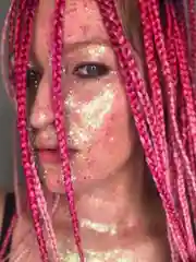 Queridos Glitters. Глиттергель. Блёстки для лица и тела. Цвет "Амидала" 3 мл