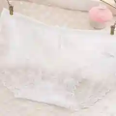 Белый женские кружевные трусы слипы