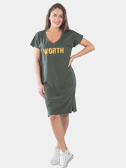 Платье женское WORTH КЛП1469П2 хаки, KLERY