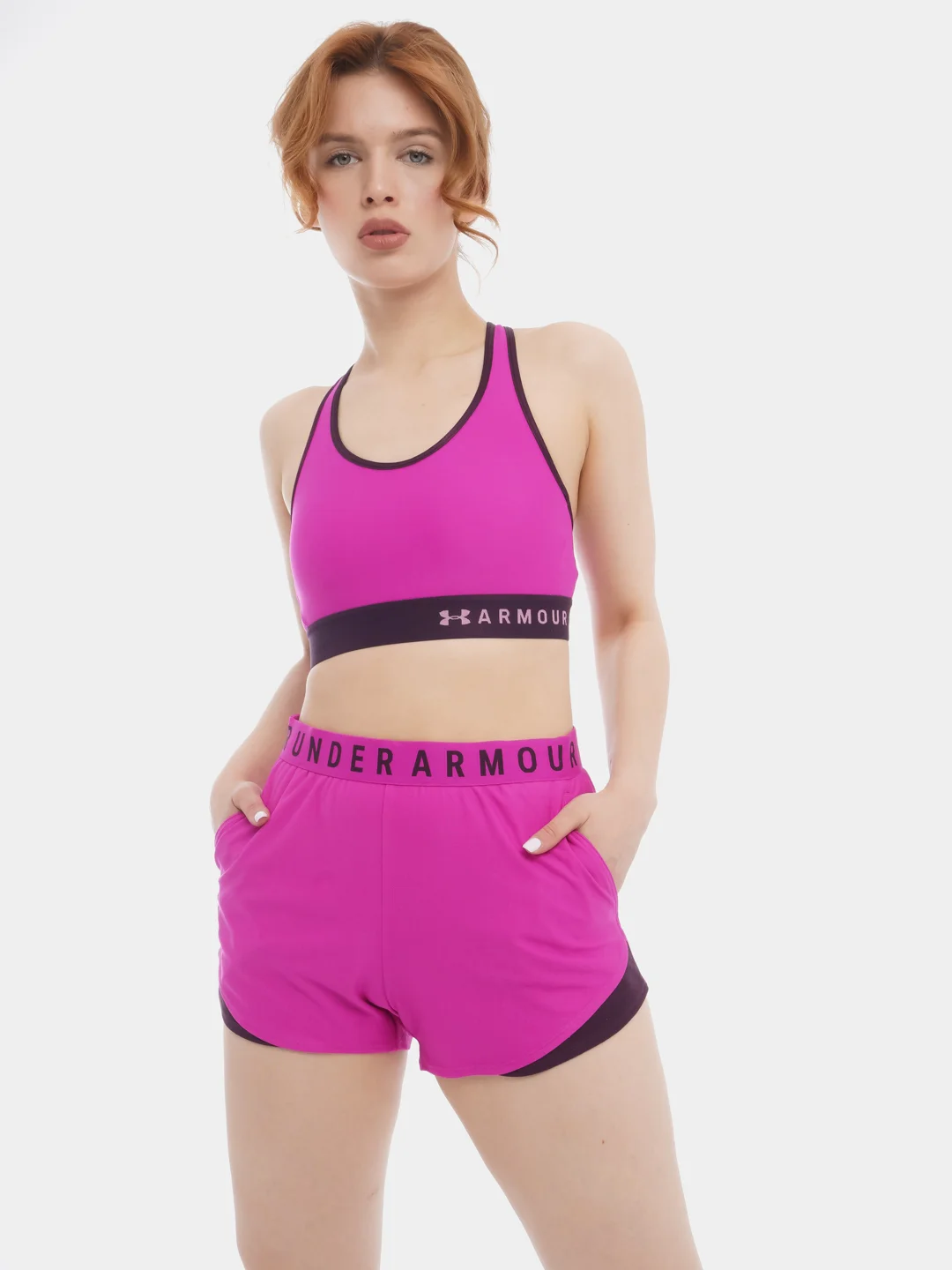 Топ бра женский Under Armour Armour Mid Keyhole Bra спортивный