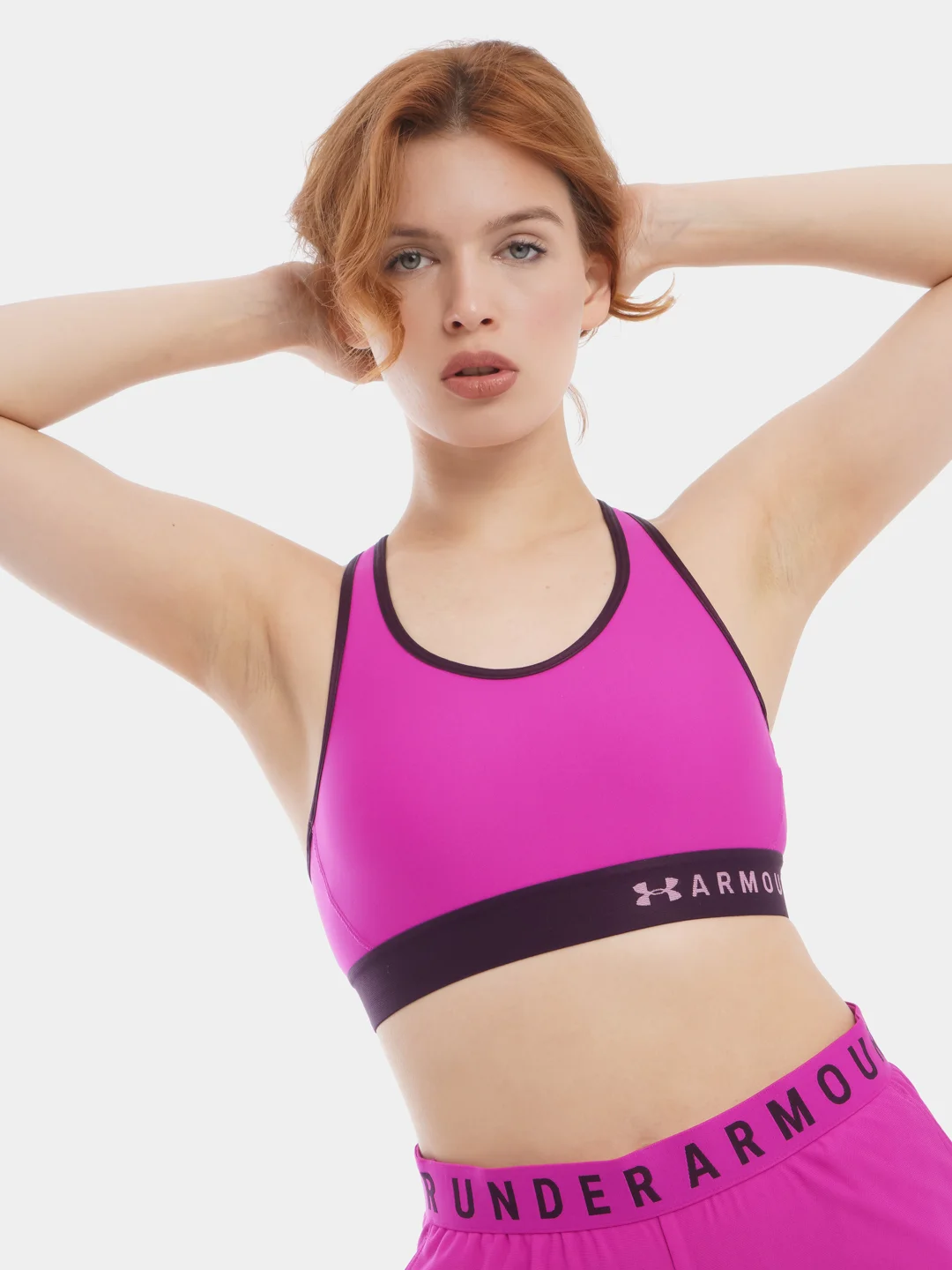 Топ бра женский Under Armour Armour Mid Keyhole Bra спортивный