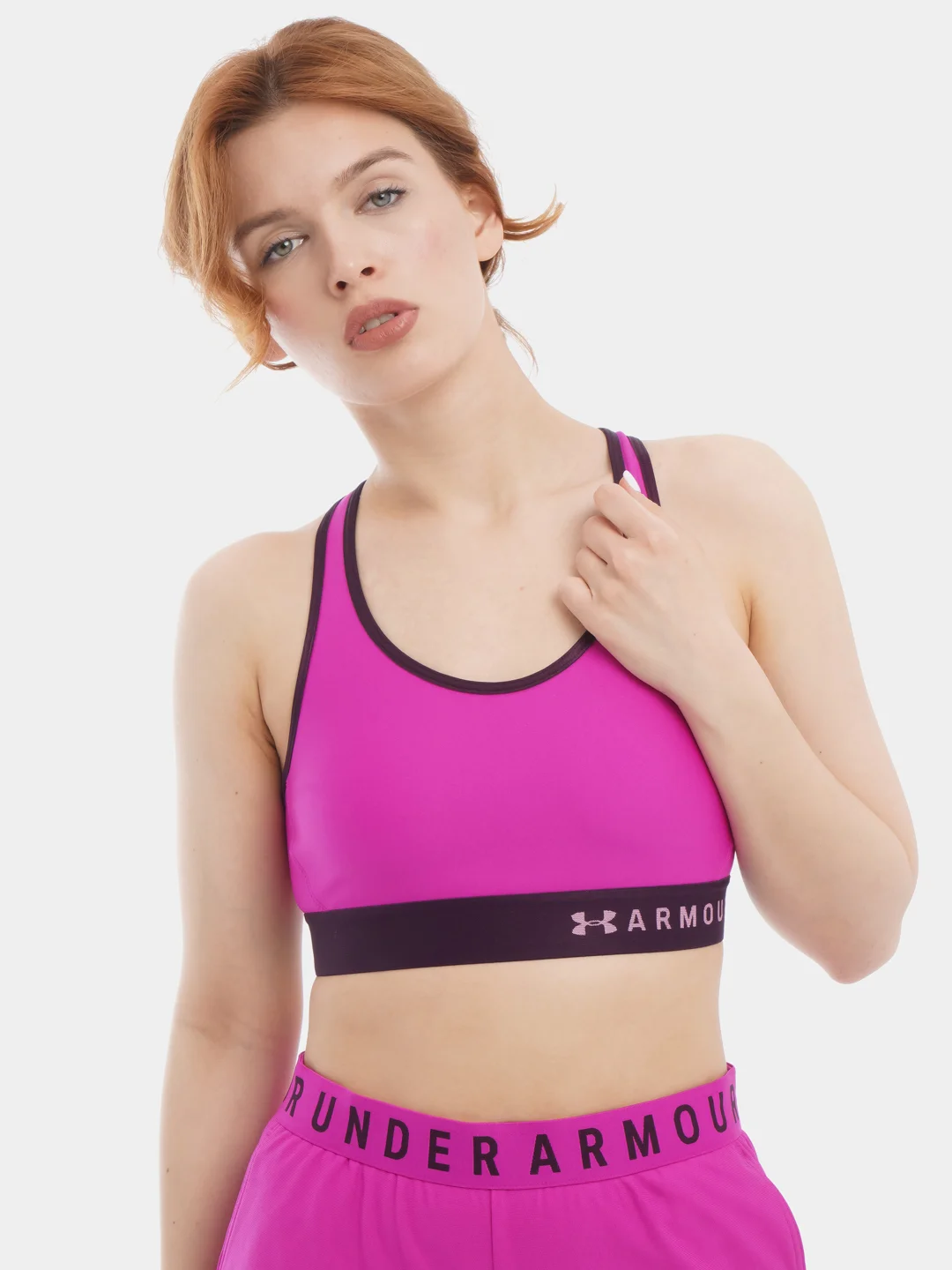 Топ бра женский Under Armour Armour Mid Keyhole Bra спортивный