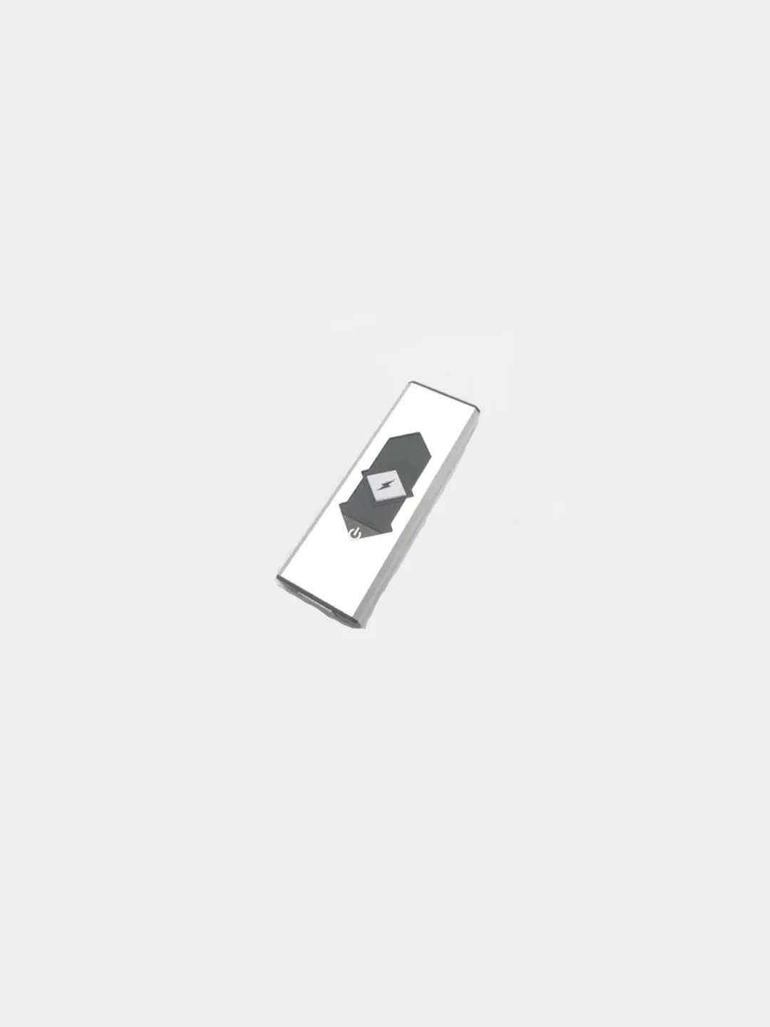 Серебряный зажигалка электронная USB