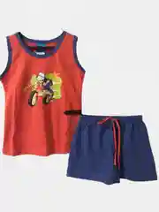 Коралловый комплект: майка с шортами, детская пижама