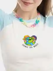 Цепочка из акрила, пастельне тона
