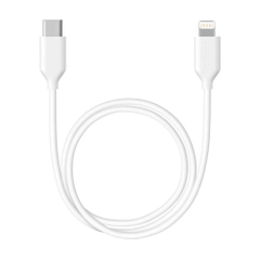 Кабель USB Type-C - Lightning, белый, 1 м