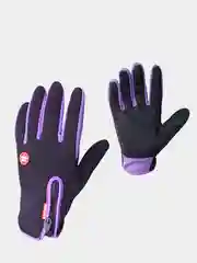 Фиолетовый спортивные сенсорные демисезонные перчатки (unisex)