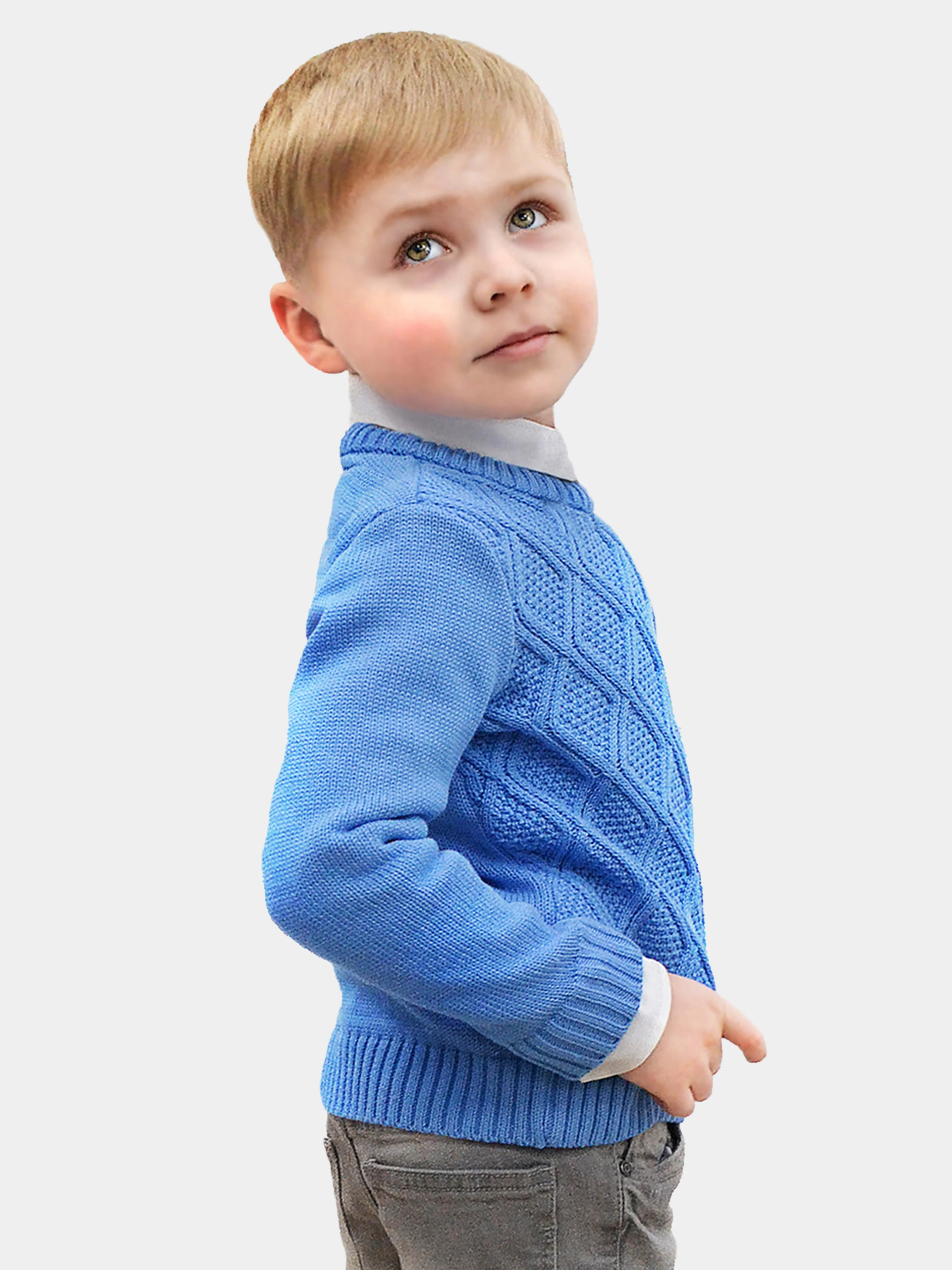 Голубой джемпер Golden Kids Art для мальчика, хлопок