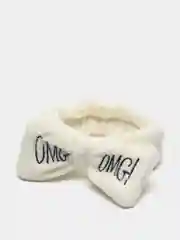 Бежевый повязка на голову косметическая для макияжа и умывания OMG