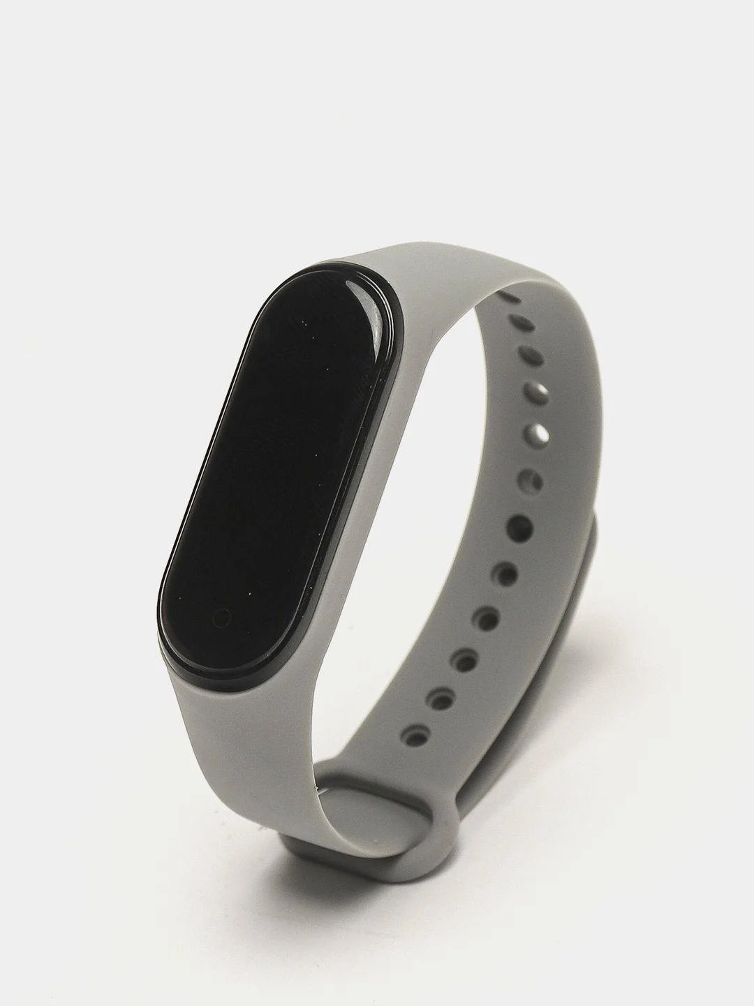 Серый силиконовый ремешок для Xiaomi Mi Band 3, Mi Band 4, Сяоми Ми бэнд 3,4