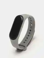 Серый силиконовый ремешок для Xiaomi Mi Band 3, Mi Band 4, Сяоми Ми бэнд 3,4