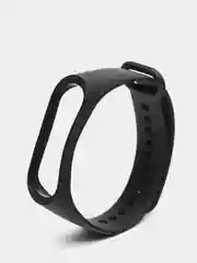 Черный силиконовый ремешок для Xiaomi Mi Band 3, Mi Band 4, Сяоми Ми бэнд 3,4