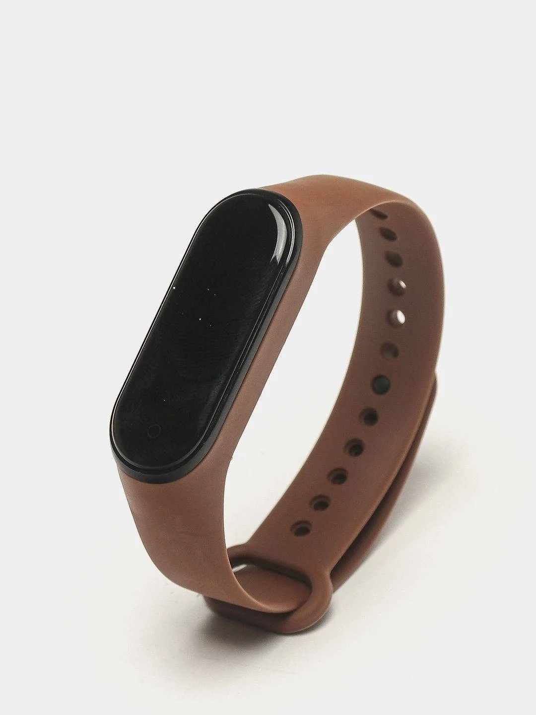 Коричневый силиконовый ремешок для Xiaomi Mi Band 3, Mi Band 4, Сяоми Ми бэнд 3,4