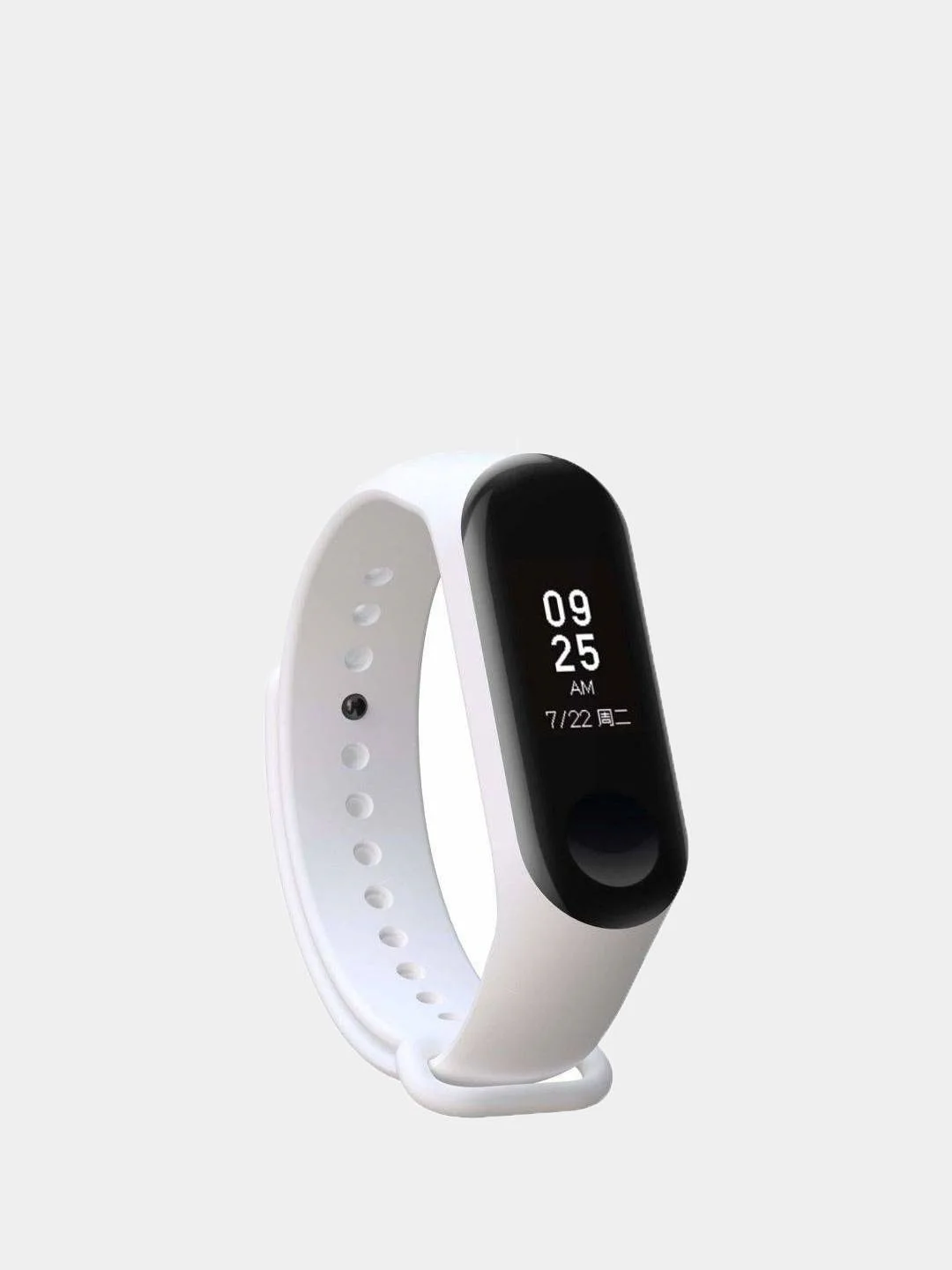 Белый силиконовый ремешок для Xiaomi Mi Band 3, Mi Band 4, Сяоми Ми бэнд 3,4