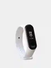 Белый силиконовый ремешок для Xiaomi Mi Band 3, Mi Band 4, Сяоми Ми бэнд 3,4