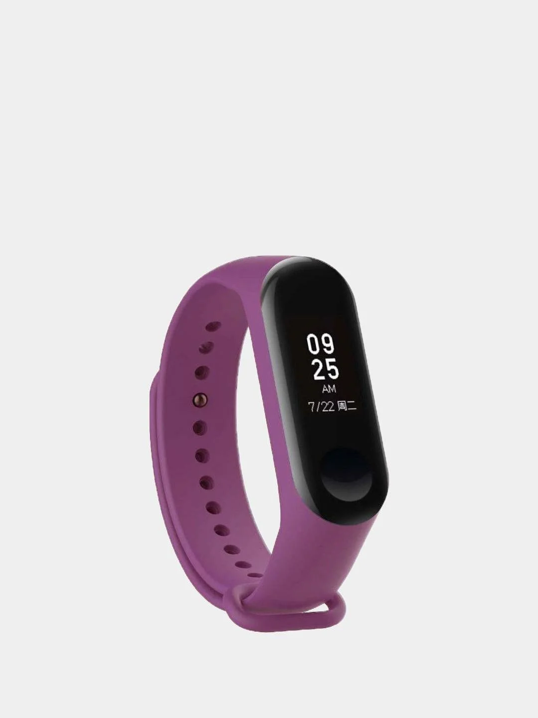Фиолетовый силиконовый ремешок для Xiaomi Mi Band 3, Mi Band 4, Сяоми Ми бэнд 3,4