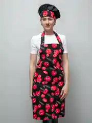Красный фартук рабочий Closwan