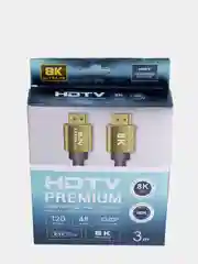 Кабель HDMI 8К для телевизора, ноутбука, приставки, проектора (версия 2.1) 1,5м, 3м, 5м