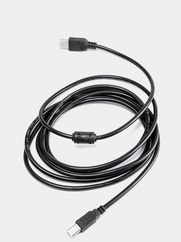 Кабель для принтера 1,5м и 3м USB*2.0 Am-Bm черный