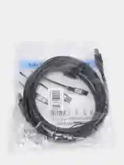 Кабель для принтера 1,5м и 3м USB*2.0 Am-Bm черный