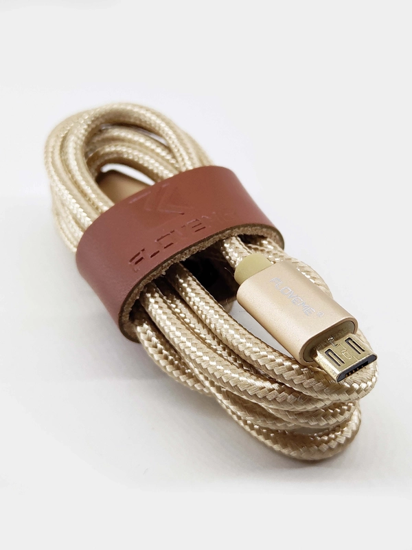 Кабель MicroUSB Floveme плетёный с органайзером