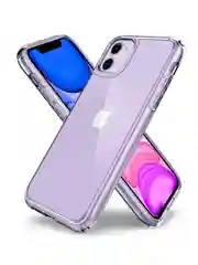Прозрачный чехол Silicone Case для iPhone 11 с бархатистой подкладкой