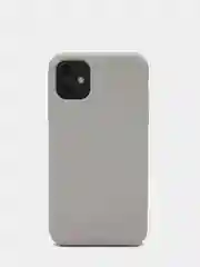 Бежевый чехол Silicone Case для iPhone 11 с бархатистой подкладкой