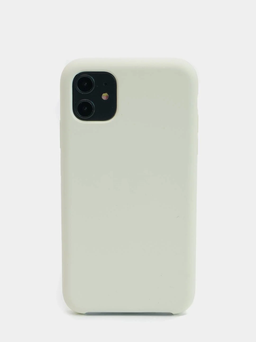 Чехол Silicone Case для iPhone 11 с бархатистой подкладкой