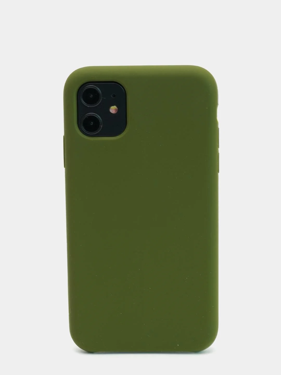 Чехол Silicone Case для iPhone 11 с бархатистой подкладкой
