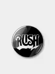 Черный значок Rush, 37 мм