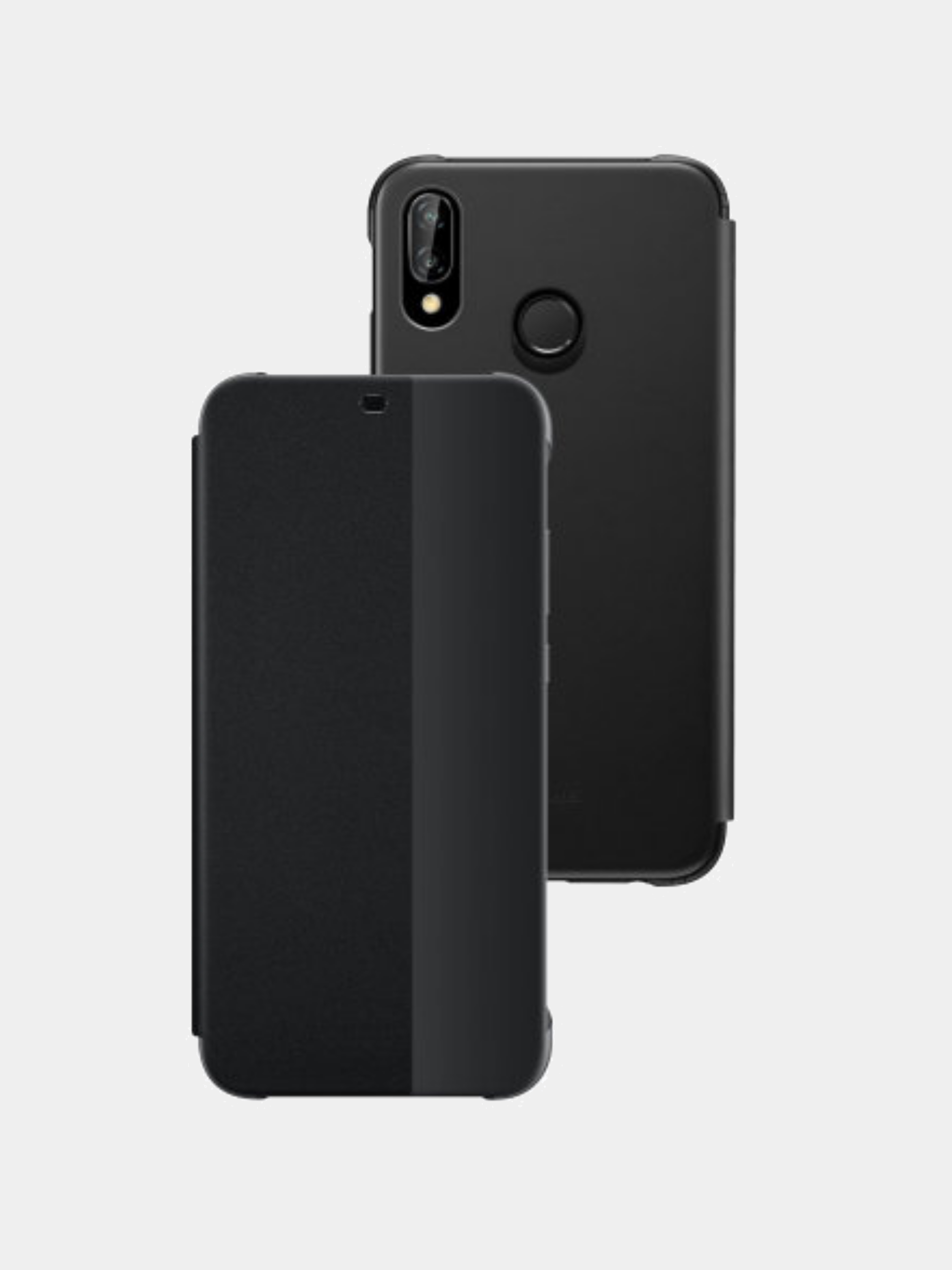 Чехол книжка Smart View Flip Cover для Huawei P20 Lite черный купить по  цене 249 ₽ в интернет-магазине Магнит Маркет