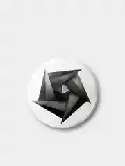 Серый значок "The Rasmus", 37 мм