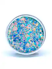 Queridos Glitters. Глиттергель. Блёстки для лица и тела. Цвет "Ментол" 3 мл
