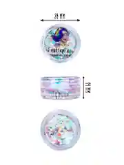 Queridos Glitters. Глиттергель. Блёстки для лица и тела. Цвет "Дуриан" 3 мл