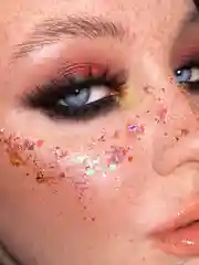 Queridos Glitters. Глиттергель. Блёстки для лица и тела. Цвет "Дуриан" 3 мл