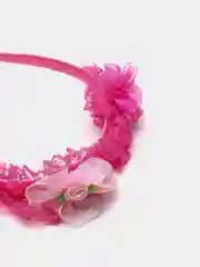 Ободок детский гипюровый с розочками