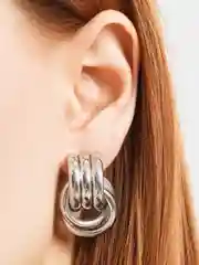 Серебряный серьги гвоздики "Виньетта"