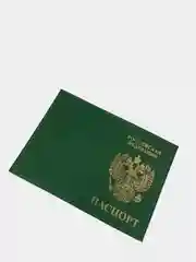 Зеленый обложка для паспорта с гербом натуральная кожа / Обложка герб / Обложка для паспорта РФ