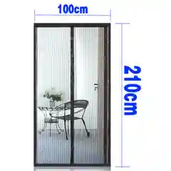 Черный сетка от насекомых на магнитах 100*210 см
