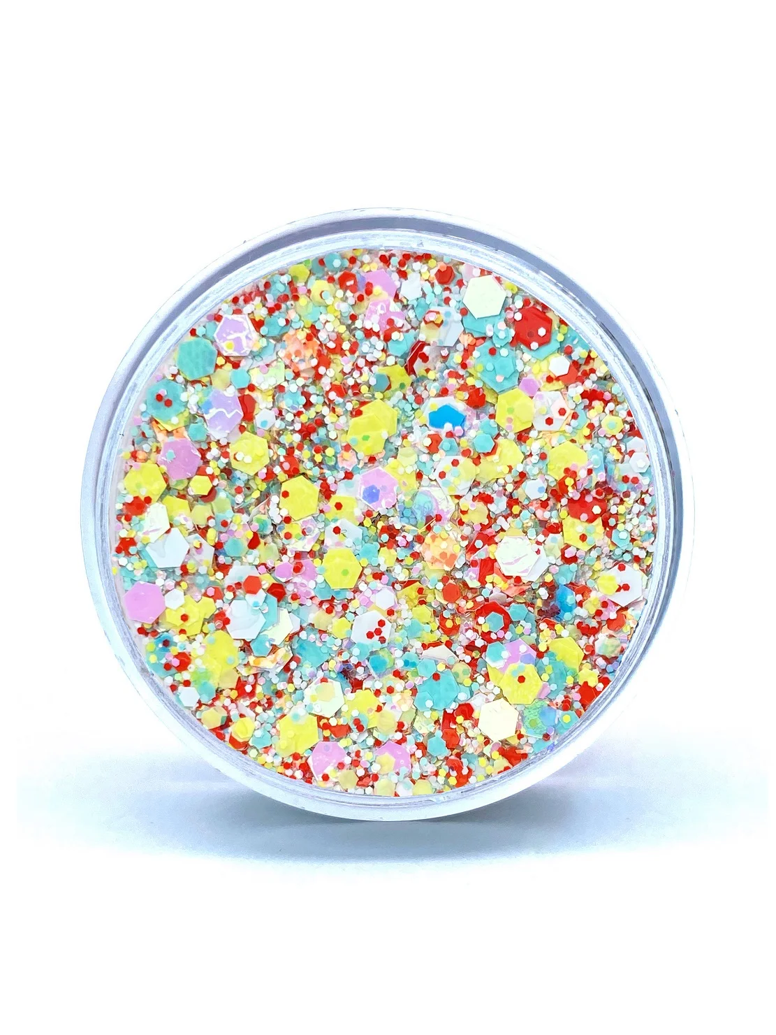 Queridos Glitters. Глиттергель. Блёстки для лица и тела. Цвет "Кэнди" 3 мл